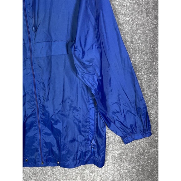 Weekender Casual Lifestyle Packable Windbreaker Jacket Coat Mens Size Large Blue - Picture 7 of 16